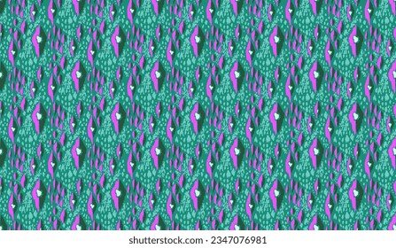 Ikat geometric folklore ornament with diamonds. Tribal ethnic vector texture. Seamless striped pattern in Aztec style. Folk embroidery. Indian, Scandinavian, Gypsy, Mexican, African rug.