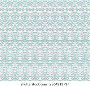 Ikat geometric folklore ornament with diamonds. Tribal ethnic vector texture. Seamless striped pattern in Aztec style. Folk embroidery. Indian, Scandinavian, Gypsy, Mexican, African rug.