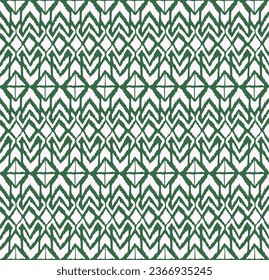 Ikat geometric folklore ornament with diamonds. Tribal ethnic vector texture. Seamless striped pattern in Aztec style. Folk embroidery. Indian, Scandinavian, Gypsy, Mexican, African rug.