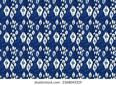 Ikat geometric folklore ornament with diamonds. Tribal ethnic vector texture. Seamless striped pattern in Aztec style. Folk embroidery. Indian, Scandinavian, Gypsy, Mexican, African rug.