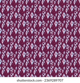 Ikat geometric folklore ornament with diamonds. Tribal ethnic vector texture. Seamless striped pattern in Aztec style. Folk embroidery. Indian, Scandinavian, Gypsy, Mexican, African rug.