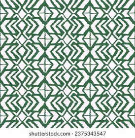 Ikat geometric folklore ornament with diamonds. Tribal ethnic vector texture. Seamless striped pattern in Aztec style. Folk embroidery. Indian, Scandinavian, Gypsy, Mexican, African rug.
