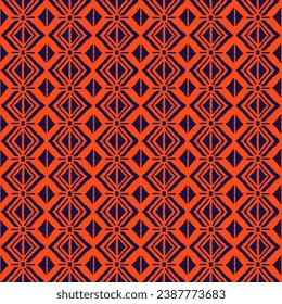 Ikat geometric folklore ornament with diamonds. Tribal ethnic vector texture. Seamless striped pattern in Aztec style. Folk embroidery. Indian, Scandinavian, Gypsy, Mexican, African rug.