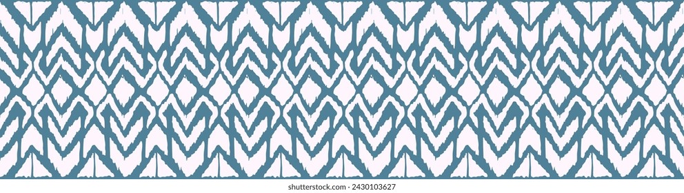 Ikat geometric folklore ornament with diamonds. Tribal ethnic vector texture. Seamless striped pattern in Aztec style. Folk embroidery. Indian, Scandinavian, Gypsy, Mexican, African rug.