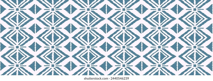 Ikat geometric folklore ornament with diamonds. Tribal ethnic vector texture. Seamless striped pattern in Aztec style. Folk embroidery. Indian, Scandinavian, Gypsy, Mexican, African rug.