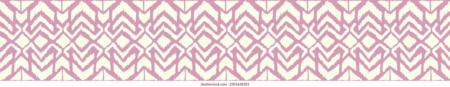 Ikat geometric folklore ornament with diamonds. Tribal ethnic vector texture. Seamless striped pattern in Aztec style. Folk embroidery. Indian, Scandinavian, Gypsy, Mexican, African rug.
