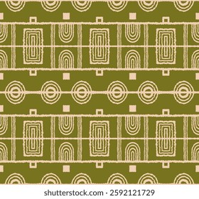 Ikat geometric folklore ornament with diamonds. Tribal ethnic vector texture. Seamless striped pattern in Aztec style. Folk embroidery. Indian, Scandinavian, Gypsy, Mexican, African rug.