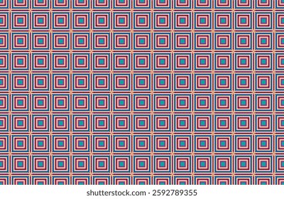 Ikat geometric folklore ornament with diamonds. Tribal ethnic vector texture. Seamless striped pattern in Aztec style. Folk embroidery. Indian, Scandinavian, Gypsy, Mexican, African rug.