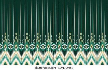 Ikat geometric folklore ornament with diamonds.Design forbackground,carpet,wallpaper,clothing,wrapping,Batik, fabric, Vector illustration.embroidery style.