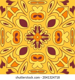Ikat geometric folklore ornament. Ethnic motif. Original design.  Figure tribal embroidery.