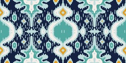 Ikat geometric folklore ornament. Oriental vector damask pattern. Ancient art of Arabesque. Tribal ethnic texture with heart. Spanish  carpet. Aztec style. Indian rug. Gypsy, Mexican embroidery.