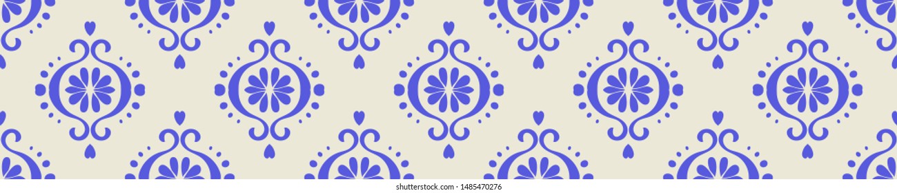 Ikat geometric folklore ornament. Oriental vector damask pattern. Ancient art of Arabesque. Tribal ethnic texture. Spanish motif on the carpet. Aztec style. Indian rug. Gypsy, Mexican embroidery.O