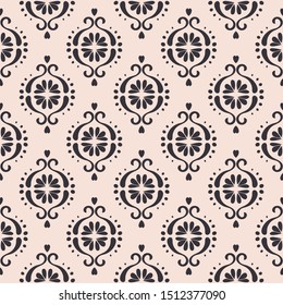 Ikat geometric folklore ornament. Oriental vector damask pattern. Ancient art of Arabesque. Tribal ethnic texture. Spanish motif on the carpet. Aztec style. Indian rug. Gypsy, Mexican embroidery.O