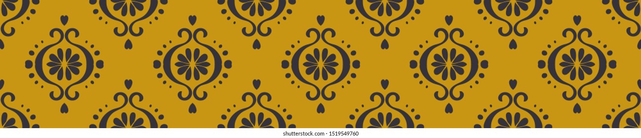 Ikat geometric folklore ornament. Oriental vector damask pattern. Ancient art of Arabesque. Tribal ethnic texture. Spanish motif on the carpet. Aztec style. Indian rug. Gypsy, Mexican embroidery.O