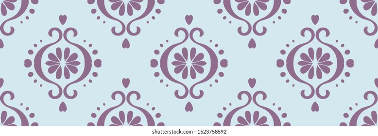 Ikat geometric folklore ornament. Oriental vector damask pattern. Ancient art of Arabesque. Tribal ethnic texture. Spanish motif on the carpet. Aztec style. Indian rug. Gypsy, Mexican embroidery.O
