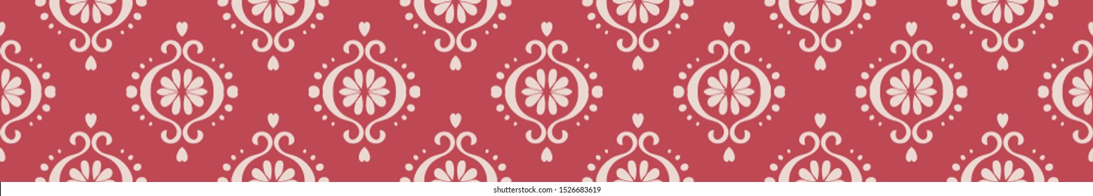 Ikat geometric folklore ornament. Oriental vector damask pattern. Ancient art of Arabesque. Tribal ethnic texture. Spanish motif on the carpet. Aztec style. Indian rug. Gypsy, Mexican embroidery.O