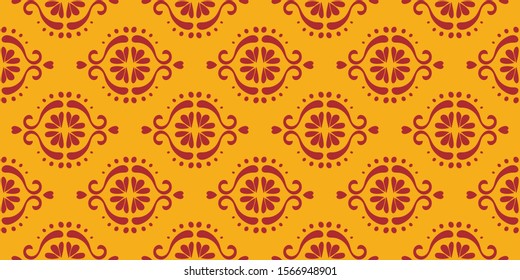 Ikat geometric folklore ornament. Oriental vector damask pattern. Ancient art of Arabesque. Tribal ethnic texture. Spanish motif on the carpet. Aztec style. Indian rug. Gypsy, Mexican embroidery.O