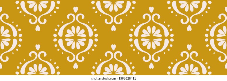 Ikat geometric folklore ornament. Oriental vector damask pattern. Ancient art of Arabesque. Tribal ethnic texture. Spanish motif on the carpet. Aztec style. Indian rug. Gypsy, Mexican embroidery.O