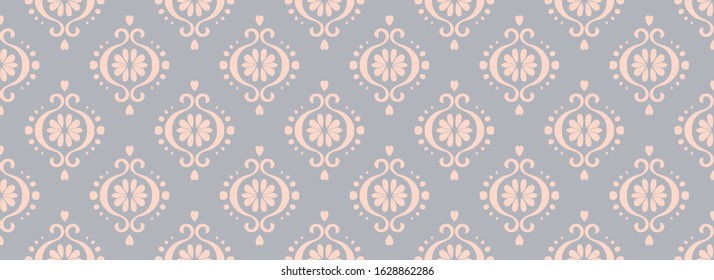Ikat geometric folklore ornament. Oriental vector damask pattern. Ancient art of Arabesque. Tribal ethnic texture. Spanish motif on the carpet. Aztec style. Indian rug. Gypsy, Mexican embroidery.O