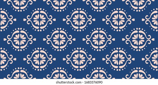 Ikat geometric folklore ornament. Oriental vector damask pattern. Ancient art of Arabesque. Tribal ethnic texture. Spanish motif on the carpet. Aztec style. Indian rug. Gypsy, Mexican embroidery.O