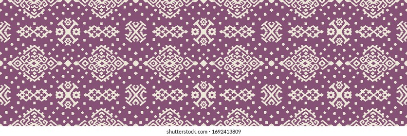 Ikat geometric folklore ornament. Oriental vector damask pattern. Ancient art of Arabesque. Tribal ethnic texture. Spanish motif on the carpet. Aztec style. Indian rug. Gypsy, Mexican embroidery.O