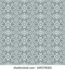 Ikat geometric folklore ornament. Oriental vector damask pattern. Ancient art of Arabesque. Tribal ethnic texture. Spanish motif on the carpet. Aztec style. Indian rug. Gypsy, Mexican embroidery