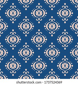 Ikat geometric folklore ornament. Oriental vector damask pattern. Ancient art of Arabesque. Tribal ethnic texture. Spanish motif on the carpet. Aztec style. Indian rug. Gypsy, Mexican embroidery.O