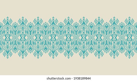 Ikat geometric folklore ornament. Oriental vector damask pattern. Ancient art of Arabesque. Tribal ethnic texture. Spanish motif on the carpet. Aztec style. Indian rug. Gypsy, Mexican embroidery.