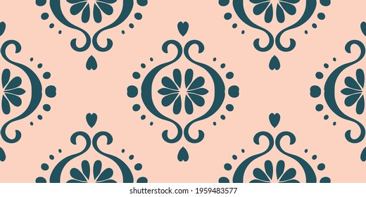 Ikat geometric folklore ornament. Oriental vector damask pattern. Ancient art of Arabesque. Tribal ethnic texture. Spanish motif on the carpet. Aztec style. Indian rug. Gypsy, Mexican embroidery.O