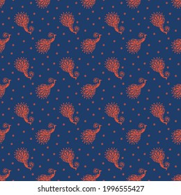 Ikat geometric folklore ornament. Oriental vector damask pattern. Ancient art of Arabesque. Tribal ethnic texture. Spanish motif on the carpet. Aztec style. Indian rug. Gypsy, Mexican embroidery.