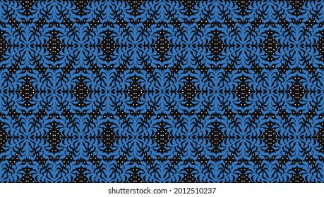 Ikat geometric folklore ornament. Oriental vector damask pattern. Ancient art of Arabesque. Tribal ethnic texture. Spanish motif on the carpet. Aztec style. Indian rug. Gypsy, Mexican embroidery.