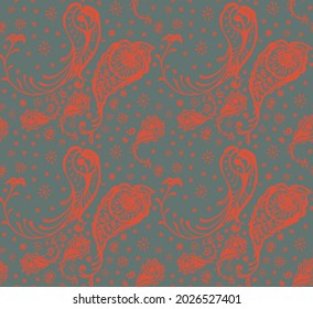 Ikat geometric folklore ornament. Oriental vector damask pattern. Ancient art of Arabesque. Tribal ethnic texture. Spanish motif on the carpet. Aztec style. Indian rug. Gypsy, Mexican embroidery.