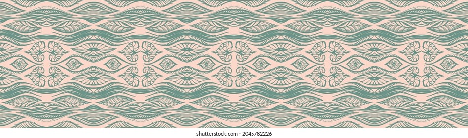 Ikat geometric folklore ornament. Oriental vector damask pattern. Ancient art of Arabesque. Tribal ethnic texture. Spanish motif on the carpet. Aztec style. Indian rug. Gypsy, Mexican embroidery.
