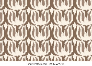  Ikat geometric folklore ornament. Oriental vector damask pattern. Ancient art of Arabesque. Tribal ethnic texture. Spanish motif on the carpet. Aztec style. Indian rug. Gypsy, Mexican embroidery.