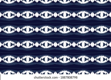 ikat geometric folklore ornament pattern. tribal ethnic and motifs texture striped. retro embroidery style. design for background, wallpaper, decor, clothing, cover, curtain. vector illustration.