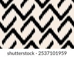 Ikat geometric folklore ornament.  Tribal ethnic texture.Seamless striped pattern in Aztec style. Motifs Ikat embroidery abstract  design for texture, fabric, clothing, wrapping, decoration