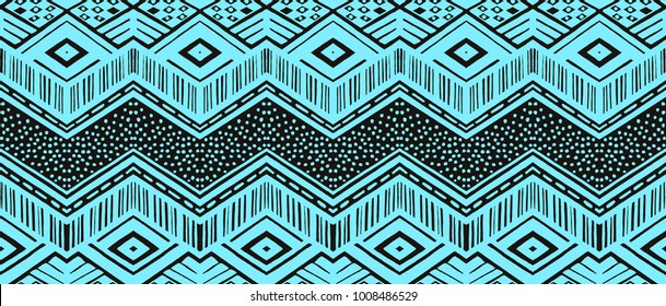 Ikat Geometric Folklore Ornament Tribal Ethnic Stock Vector (Royalty ...