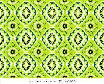 Ikat geometric folklore ornament. Tribal ethnic vector texture. Seamless striped  pattern in Aztec style. Figure tribal  embroidery. Indian, Scandinavian, Gypsy, Mexican, folk pattern. 