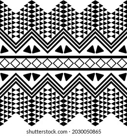 Ikat geometric folklore ornament. Tribal ethnic vector texture. Seamless striped pattern in Aztec style. Figure tribal embroidery. Indian, Scandinavian, Gypsy, Mexican, folk pattern.