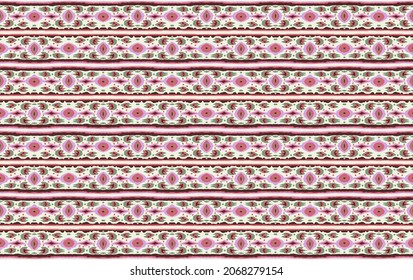 Ikat geometric folklore ornament. Tribal ethnic vector texture. Seamless striped  pattern in Aztec style. Figure tribal  embroidery. Indian, Scandinavian, Gypsy, Mexican, folk pattern. 
