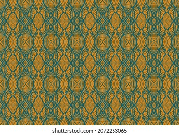 Ikat geometric folklore ornament. Tribal ethnic vector texture. Seamless striped  pattern in Aztec style. Figure tribal  embroidery. Indian, Scandinavian, Gypsy, Mexican, folk pattern. 