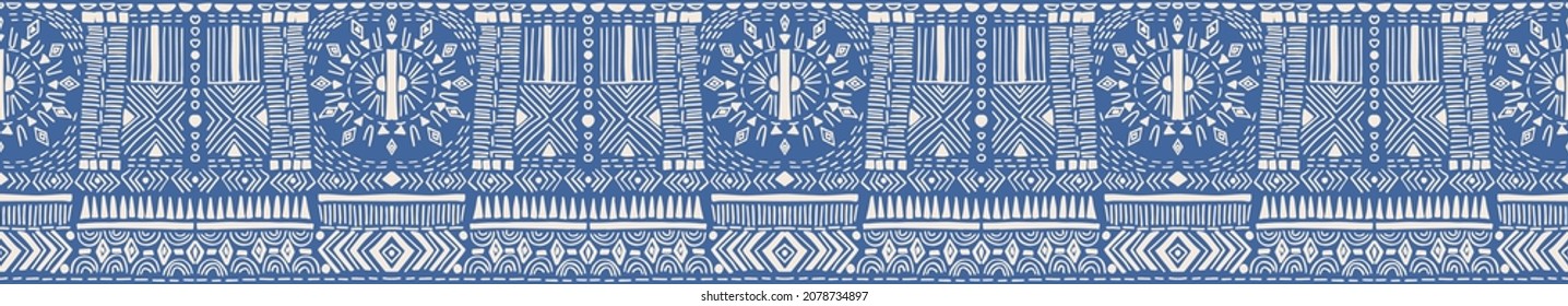 Ikat geometric folklore ornament. Tribal ethnic vector texture. Seamless striped pattern in Aztec style. Figure tribal embroidery. Indian, Scandinavian, Gypsy, Mexican, folk pattern.