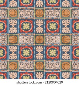 Ikat geometric folklore ornament. Tribal ethnic vector texture. Seamless striped pattern in Aztec style. Figure tribal embroidery. Indian, Scandinavian, Gypsy, Navajo, Mexican, folk pattern.