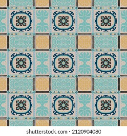 Ikat geometric folklore ornament. Tribal ethnic vector texture. Seamless striped pattern in Aztec style. Figure tribal embroidery. Indian, Scandinavian, Gypsy, Navajo, Mexican, folk pattern.