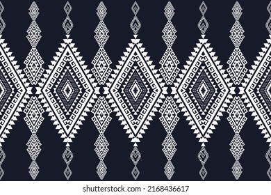 Ikat geometric folklore ornament. Tribal ethnic vector texture. Seamless striped pattern in Aztec style. Figure tribal embroidery. Indian, Scandinavian, Gypsy, Mexican, folk pattern. Greek Key.