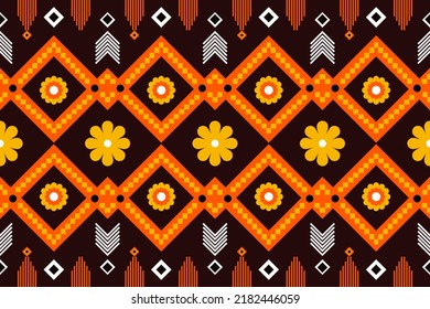 Ornamento de folclore geométrico Ikat. Textura vectorial étnica tribal mexicano, patrón folclórico Alfombra textil vectorial étnica cornamento estilo bordado Elementos decorativos de época