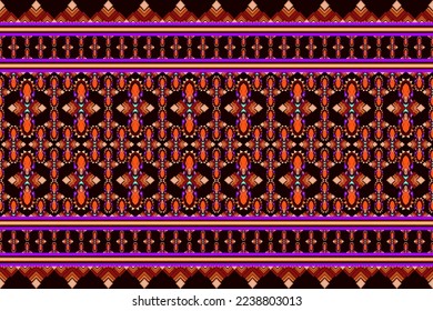 Ikat geometric folklore ornament Tribal ethnic vector texture Seamless striped pattern in Aztec style Figure tribal embroidery Indian Scandinavian Gyp sy Mexican folk pattern ikat pattern