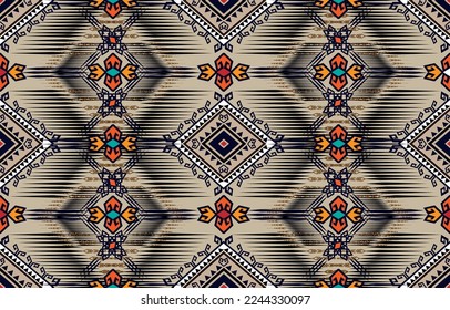 Ikat geometric folklore ornament. Tribal ethnic vector texture. 
Seamless striped pattern in Aztec style. Figure tribal embroidery. 
Indian, Scandinavian, Gyp
sy, Mexican, folk pattern.
