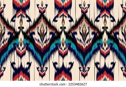 Ikat geometric folklore ornament. Tribal ethnic vector texture. 
Seamless striped pattern in Aztec style. Figure tribal embroidery. 
Indian, Scandinavian, Gypsy, Mexican, folk pattern.
