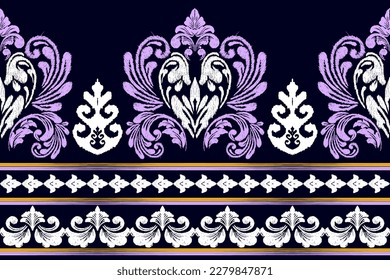 Ikat geometric folklore ornament. Tribal ethnic vector texture. Seamless striped pattern in Aztec style. Figure tribal embroidery. Indian, Scandinavian, Gyp sy, Mexican, folk pattern.ikat pattern